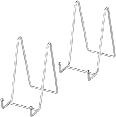 Dailygoods- Bordenhouder - Ezel-standaard - Display Standaard - Metaal - Decoratieve Borden - Set van 2 Stuks - Displaystandaard