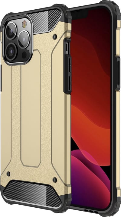 Backcover geschikt voor Apple iPhone 14 Plus - Goud - Shockproof Armor