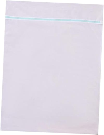 Grote Waszak - Kleding Beschermer - Delicate Was - Verstevigd Materiaal - 110x90cm - Wit