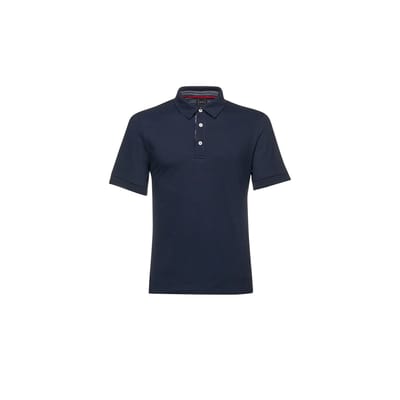 Geox Piquet Print Korte Mouw Poloshirt Blauw 3XL Man