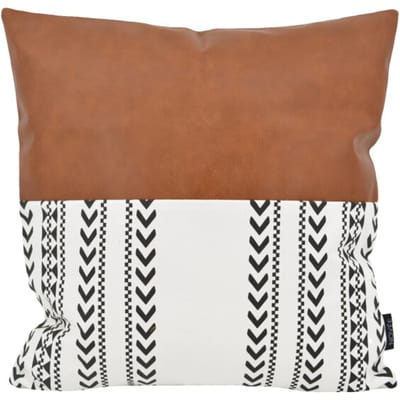 NOVÉE Sierkussen vida nova #4 | 45 x 45 cm | katoen / pu leder