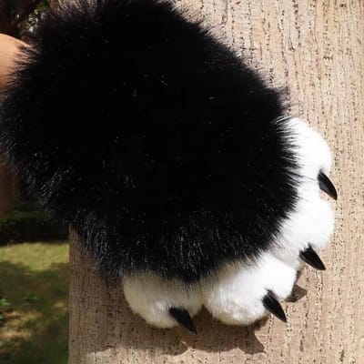 Nouveaux Gants Patte de Chat Cosplay Gants Griffe de Chat Dessin Animé Sifflants Gants Animaux Épais Accessoires Cosplay 6 white
