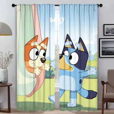 Keukengordijnen voor Woonkamer Gordijn B-BlueyS Shades Anti-muggen Gordijnen 2 Stuks Scheidingsjaloezieën Halloween Decoratie W50xH70cmx2pcs-CL