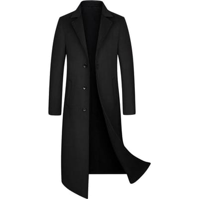 Herfst en Winter Nieuwe Heren Handgemaakte Dubbelzijdige Wollen Jas Koreaanse Versie Slim-fit Lange Knie Wollen Jas Trenchcoat 185