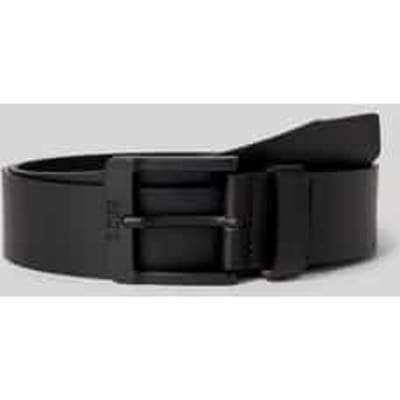 BOSS Leren Riem Jemio-B Sz40 Leather Belt W85 Black Zwart