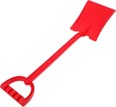 Kinderschep - Graaftool Strand Sneeuw - Buiten Spelen - Duurzaam Kunststof Ontwerp - 51.9 x 12.1 cm - Rood