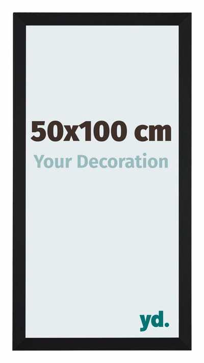 Your Decoration - Fotolijst 50x100 cm - MDF - Zwart Mat - Catania