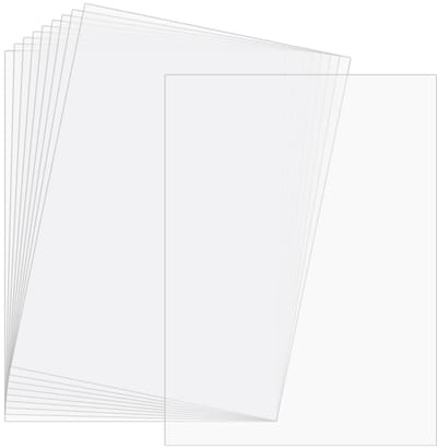Kunststof Platen - Styreen PVC - Modelbouw Hobby - Flexibel Transparant - A4 Formaat 0.1cm - Helder