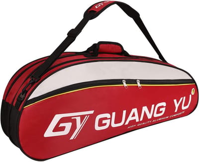 Grote Sporttas voor Badminton en Tennis Rackets - Duurzame Schoudertas voor 6 Rackets en Sportspullen