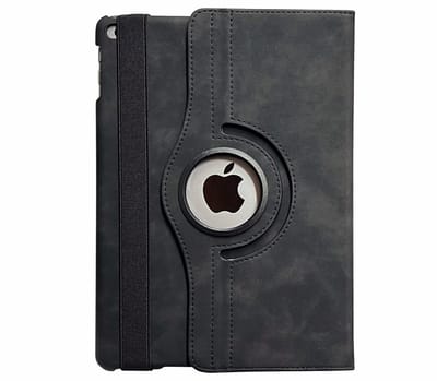 CaseBoutique Bookcase hoesje geschikt voor Apple iPad 9.7 (5e/6e generatie) Zwart - Draaibare Standaard Functie - Kunstleer