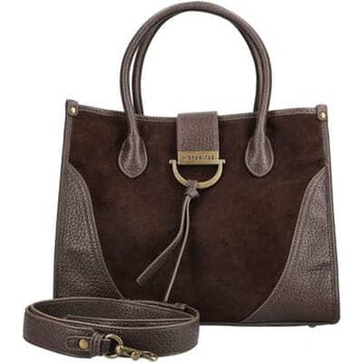 Hispanitas Bruine suède totebag