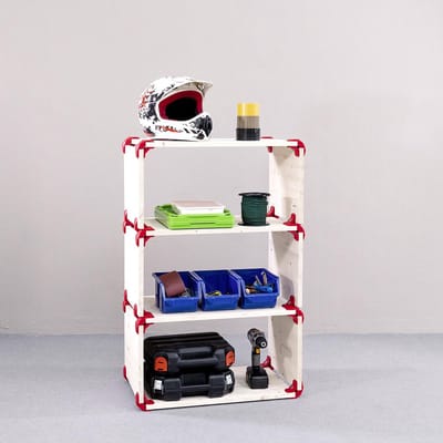 Playwood - Paneelverbinder - Meubelmontagesysteem - Rood