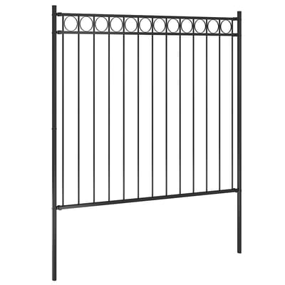vidaXL - Tuinhek - ASSEN - staal - 1,7x1,5 - m - zwart