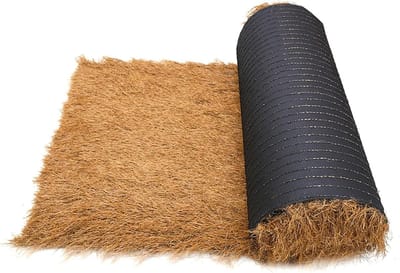 Rieten dakrollen - Kunstgras panelen - Terras decoreren - Realistische tropische sfeer - 1 x 8 meter - Natuurlijk bruin