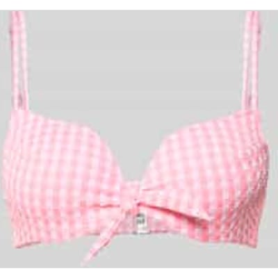 Marie Jo Swim Mary Lynn Voorgevormde Bikini Top Hartvorm 1008516 Rose Gingham - maat EU 80E / FR 95E