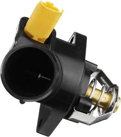Koelvloeistof Thermostaat Behuizing - Motoronderdeel - Motor Temperatuur Regelen - Optimaliseert Brandstofverbruik - 354 g - Zwart