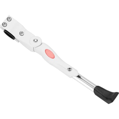 Béquille de vélo en alliage d'aluminium blanc pour vélos de 20 , 24  et 26 . (blanc) blanc