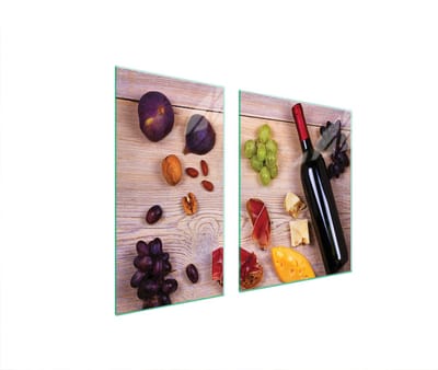 TMK ArtDeko - Beschermplaat Voor Kookplaat - 90x52 cm - Smaak Motief - Temperatuurbestendig