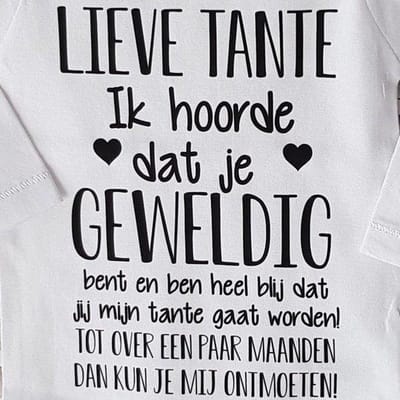 Keukenschort met grappige tekst bedrukt cadeau| katoenen Barbecueschort Keuken BBQ Schort Kookschort Kokschort Lieve tante  geweldig bent en ben heel blij dat jij mijn worden  | aankondiging bekendmaking zwangerschap cadeau voor de liefste aanstaande