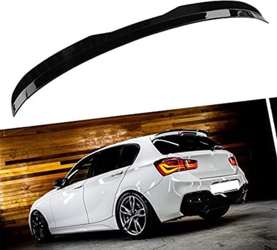Dailygoods- Achterspoiler UV-beschermd - Glanzend Zwart - ABS-kunststof - Voor 1-serie F20/F21 - M Sport - Inclusief dubbelzijdig plakband - Spoiler