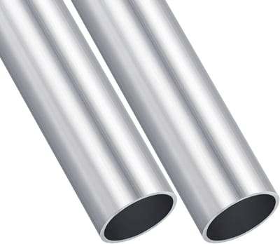 2 Stuks 6063 Aluminium Buizen (28mm AD x 25mm ID x 100mm L) Ronde Hoses voor Huishoudelijke Apparaten, Machines en DIY Handwerk
