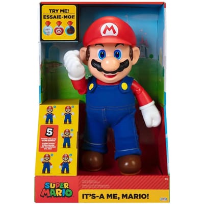 Verzamelaarsbeeldje Jakks Pacific Nintendo Super Mario - Mario Its A Me interactive english