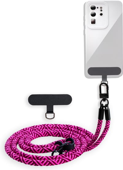 Cadorabo mobiele telefoonketting geschikt voor Honor 1 in ROZE met verstelbaar riemkoord om om je nek te hangen