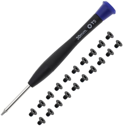 Dailygoody - M2x3 Torx T5 Laptop Bodem Case Schroeven - Vervangingsschroeven - Blauwe coating - Schroevendraaier inbegrepen - Geschikt voor Razer
