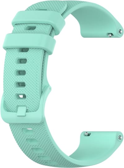 Siliconen bandje - geschikt voor Garmin Venu (2 Plus) / Venu SQ (2) / Vivomove (Style - Sport) / Vivoactive 3 / 5 / 6 / Forerunner 55 / 165 / 245 / 645 / 570 - 42mm - mintgroen