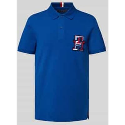 Regular fit poloshirt met labelbadge