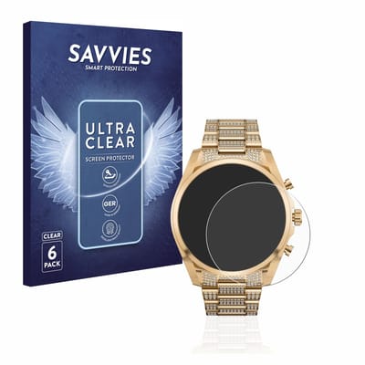 Savvies - Screenprotector voor Michael Kors Access Gen 6 Bradshaw - Folie Beschermfolie transparant 6 Stuks