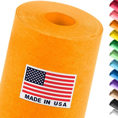 Grote oranje papierrol voor knutselen en decoratie 45 cm x 3000 cm