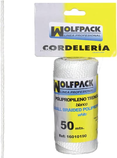 Gevlochten Touw - Polypropyleen Koord - Bevestigen en Zekeren - Duurzaam Materiaal - 50 Meter - Wit