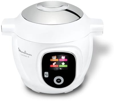 Intelligente Multikoker - Hogedrukpan Snelkookpan - Snelle Maaltijden Bereiden - 80 Geïntegreerde Recepten - 6 Liter - Wit