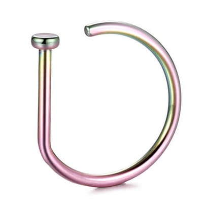 fake neuspiercing regenboog - nep piercing - fake septum - nep neusring - nep neuspiercing - Jewelegance