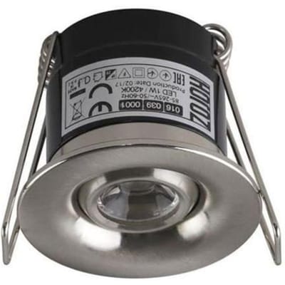 LED veranda / terrasoverkapping inbouwspots - Chroom - 4200K - Daglicht