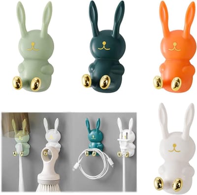 Toothbrush Holder Set van 4 - Zelfklevende Badkameropslag voor Tandenborstels, Scheermessen en Accessoires - Waterdichte Wandhouder voor Badkamerorganisatie