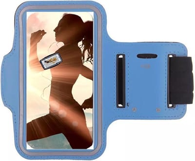 Sportarmband Hardloopband Turquiose Pearlycase Hoesje Geschikt voor OnePlus 7 Pro/ Nord 4/ Nord CE4 Lite