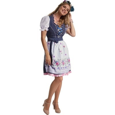 dressforfun - Mini-Dirndl Garching model 2 M - verkleedkleding kostuum halloween verkleden feestkleding carnavalskleding carnaval feestkledij partykleding - 304666