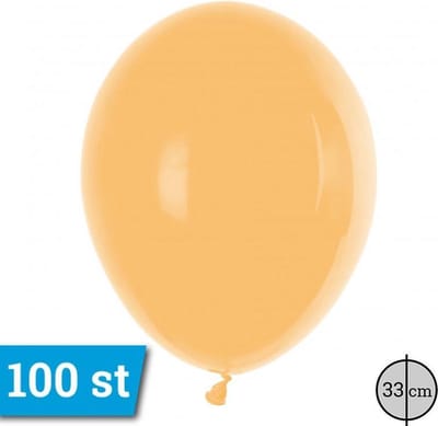Latex ballonnen 33cm 100 stuks Perzik Pastel GT110/58