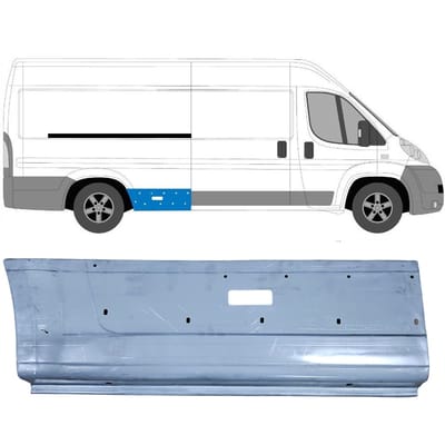 Reparatiepaneel achterspatbord voor Peugeot Boxer 2006-2025 / Rechts