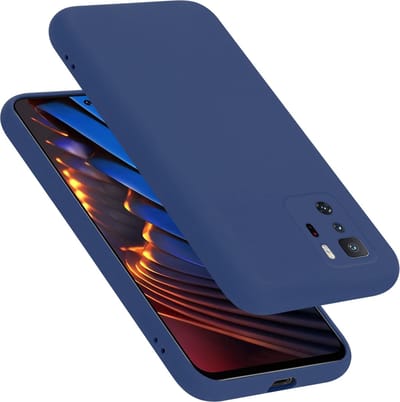 Cadorabo Hoesje geschikt voor Xiaomi POCO X3 GT in LIQUID BLAUW - Beschermhoes gemaakt van flexibel TPU silicone Case Cover