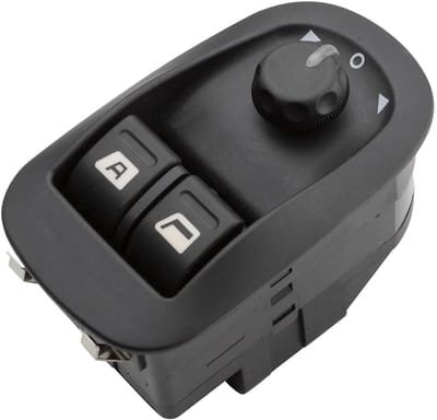 Elektrische Raamschakelaar - Venster Schakelaar - Auto Bediening - Directe Vervanging - 17 & 7 Pins - Zwart