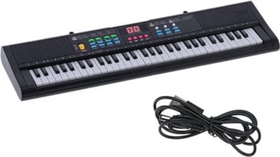 Thuys - Luxe Elektrische Piano – Keyboard – voor Beginners & Gevorderden – Leermodus – Inclusief Karaokeset – Multifunctioneel – Zwart