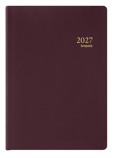 Brepols agenda 2027 - ARMADA [0.913] - SETA - Zakagenda - 1 week op 2 pagina's - Weekoverzicht - Bordeaux - 7.1 x 10.2 cm/Klein formaat!!
