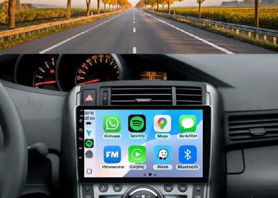 Autoradio 4/64 met Carplay en Android auto | Geschikt voor Toyota Corolla Verso R20 2009-2019 | Radio scherm met Navigatie | 2009 2010 2011 2012 2013 2014 2015 2016 2017 2018 2019