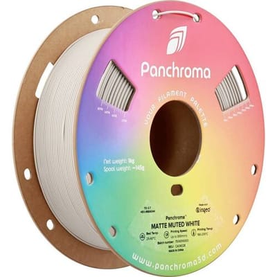 Polymaker CA04028 Panchroma™ Matte Filament PLA kunststof Mat, Lage dichtheid 1.75 mm 1000 g Muted White, Wit 1 stuk(s)