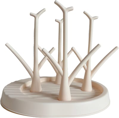 Jikkies Flessen Droogrek - Baby Flessenrek - Afdruiprek Baby - Droogrek - Flessendroogrek - Drying Rack - Beige