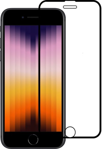 Screenprotector - Geschikt voor Apple iPhone SE (2022) - Full Cover - Beschermglas - Gehard Glas - Tempered Glass - Screen Protector