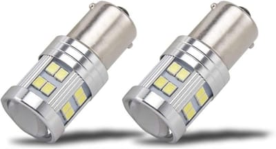 2x 1156 BA15S P21W LED Lampen 6W 6000K Koud Wit - Geschikt voor Achteruitrijlicht & DRL